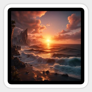 Ocean Sunset Sticker